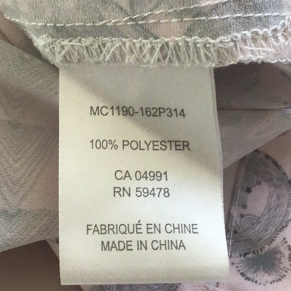 Kenar Pink and Gray geometric print top Large - Picture 7 of 7